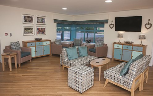In a dementia care environment, the floor should be viewed as one continuous surface.