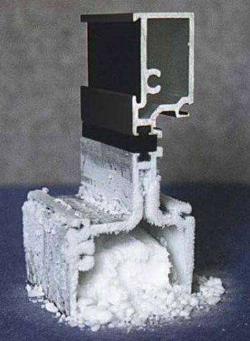 An example of the ‘fill and de-bridge’ design of thermal breaks which were introduced about 40 years ago.